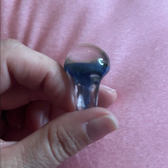 06# Elegant Blue Murano Glass Ring - Picture 10 of 10